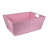 Paper Fiber Storage Basket - Pink by The Lucky Clover Trading