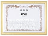 イワタ 額縁 賞状額 木地 樹脂製フレーム PET B3 PSMSP-28-SP-PET-SP-B3
