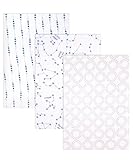 Constellation Medley Swaddle Blankets - blue/white by Hudson Baby