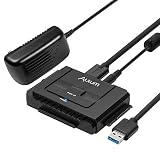 Alxum IDE SATA 変換アダプター 両方対応 最大18TB 5Gbps 2.5/3.5インチHDD SSD 光学ドライブに対応 ハードディスク変換アダプター 12V/2A電源アダプター付き