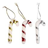 Kicode 15個のかわいいクリエイティブ クリスマスツリー Candy Cane Designed 装飾飾りクリスマスホームパーティーの装飾を吊るす