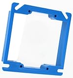 Thomas And Betts Lamson 4in. Square Two Gang Plaster & Mud Ring A421RR
