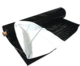 Hydrofarm ABBW4MIL 100-Foot by 10-Foot 4mm Black and White Poly Lining [並行輸入品]