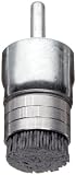 Weiler Nylox Wire End Brush, Banded, Round Shank, Silicon Carbide, Crimped Wire, 1 Diameter, 0.035 W