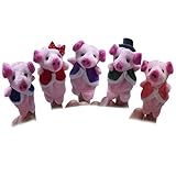 SONONIA １０個　ぬいぐるみ　豚　指の人形　知育玩具　贈り物　ピンク