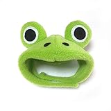 犬猫用コスプレ カエルのかぶりもの（帽子） (S：22～28cm)