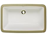 MR Direct U1812-B Bisque Undermount Porcelain Lavatory Sink [並行輸入品]