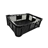 安全興業 野菜コンテナ平底 黒 ×5