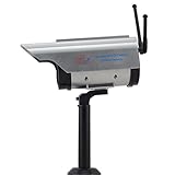 Elife Outdoor/indoor Solar Power Double Wireless Fake Dummy Hemispher Home Shop Security Camera with