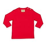 Larkwood Baby Unisex Plain Long Sleeve T-Shirt (18-24) (Red) by Larkwood