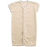 angeroluxアンジェロラックス寝相の悪い子にも安心 2ウェイ袖付きフリーススリーパー【日本製】80-100cm ベージュ