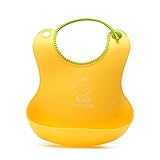 幸せな お食事エプロン 赤ちゃん ベビー 子供 幼児 よだれかけ ビブ スタイ 立体エプロン ポケット付き 防水 柔らかい お食事練習 ソフト 束縛感がない サイズ調節可能 持ち運び 便利 食事用 お