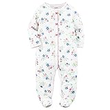 Carter's(カーターズ) 花柄前開き足付カバーオール(White) 9M(6-9ヶ月) [並行輸入品]