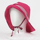 (ピッカプー) Pickapooh UVカット帽子 ストレッチファイヤーマン サイズ 50cm UPF80 ラズベリーピンク　オーガニックコットン