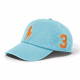 Polo Ralph Lauren(ポロラルフローレン) ビッグ ポニー ベースボール キャップ （紺色・水色）キッズ 帽子 (2T-4T（２歳-４歳）, 水色) [並行輸入品]