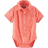 オシュコシュ OSHKOSH/ プリントシフリボ タンフロントボディスーツ プリント ロンパース半袖 24ヶ月【並行輸入】