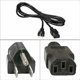 4Ft Computer Power Cord 5-15P to C-13 Black SVT 18/3 [並行輸入品]