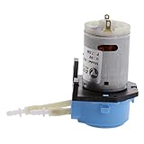 SONONIA 水族館ラボ用　6V　蠕動　液ミニチュアホースポンプ　ラボ用投与ポンプ 全5色 - 青