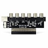 PCエンジン 用 AVブースター AV Booster RGB端子 AV出力 アダプター （RCA/MiniDIN9端子対応） (切替スイッチあり)