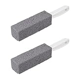 NKTM Toilet Bowl Pumice Cleaning Stone with Handle Rust Grill Griddle Cleaner Fine Grit Sturdy High 