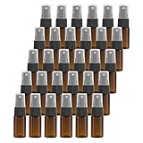 超極細 PET スプレーボトル 10ml-100ml, 液体 詰め替えボトル 遮光ボトル スプレーボトル アルコール 軽量 除菌 消毒 虫除け 10個セット (30ml)