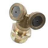 B Baosity 霧吹きノズル　2頭 ミストスプレー　芝生 庭園 農業 灌漑 降温 スプリンクラー　