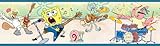 Brewster 147b02110 Nickelodeon Spongebob Rock and Rollブルー壁Border
