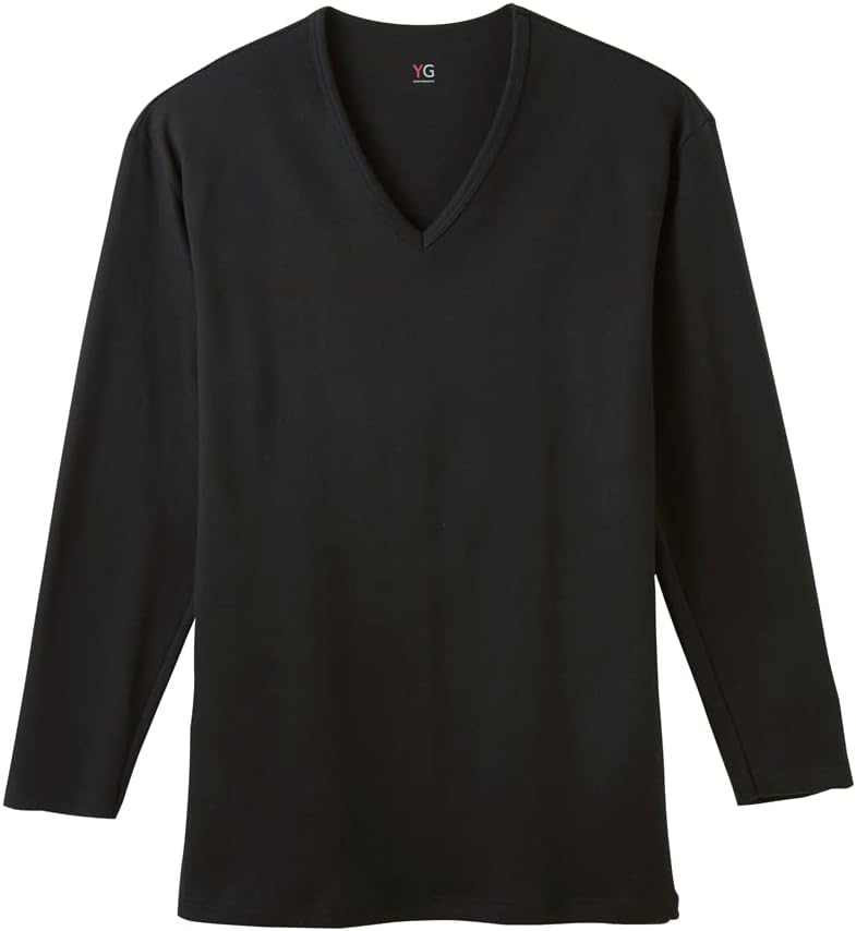 GUNZE(グンゼ) インナーシャツYG Cotton 100% シリーズ ダブルホット Vネック9分袖 メンズメンズ