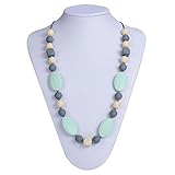 DOMIRE NK-DM002 Silicone Baby Teething Necklace for Mom to Wear - BPA Free and FDA Approved - Nursin