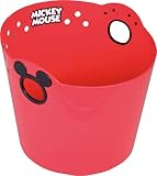 錦化成 ディズニー やわらかバケツ ミッキーマウス レッド R36 洗濯カゴ・おもちゃ入れのおかたづけに