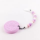 Mamimami Home おしゃぶり　シリコーン　クッキー　赤ちゃんの噛ふがためおもちゃ　赤ちゃんのペンダント　1個 ピンク
