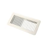 JR Products (02-28985) White 4" x 10" Metal Undampered Floor Register [並行輸入品]