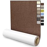 補修布シート大判 40×150cm 布 穴補修り リネン 貼れる布 普通地~ 厚地用 はんぷ ハンプ 生地 リペアシート手芸用品 ナイロン用 補修シートリペアデコレーションキット(ブラウン)