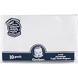 Gerber 10 Count Prefold Gauze Cloth Diapers, White by Gerber [並行輸入品]