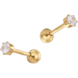 Adelina Style(アデリナスタイル) 1粒ピアス 6本爪 スタッドピアス 3Aジルコニアピアス レディース メ…