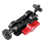ＩＷＡＳＨＩ マジックアーム 1/4ネジボールヘッド ダブルボールヘッド付き 耐荷重5kg アルミ合金製 カメラ用 モニターマウント