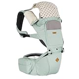 Crobe MIX Hipseat Carrier ミックスヒープシートキャリア 子守帯 赤ちゃんヒープシート ベビーキャリア ベビー用品 外出用品 (パステルミント) [並行輸入品]