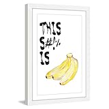 Marmont Hill Bananas Framed壁アート 16x24 MH-DIAALC-111-WFP-24