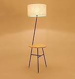 日本のフロアランプ、北欧のログリビングルームシンプルなモダンなソファのコーヒーテーブルのライトベッドルームのベッドサイドE27 * 1木の色高157cm