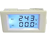 Baoblaze ABS製　AC 80V〜300V 100A　デジタル　LCD　アンペア　電圧計　電流計　電圧計
