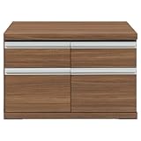 送料無料（家具は、北海道・沖縄・離島除く） 書棚 本棚 フナモコ ニューラチス ローチェスト FLD-75S リアルウォールナット 代引不可 キャンセル...