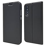 Jaorty Huawei P20 Pro HW-01K 対応スマホケース ケース手帳型 携帯カバー 内蔵マグネット カードポケット スタンド機能 PUレザー 防塵 軽量 超薄型 耐摩擦 人気-グレー