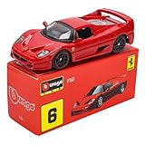 Bburago 1:64スケール フェラーリシリーズ モデルコレクション レース ダイキャストメタルモデルカー (F50)