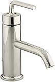 KOHLER K-14402-4A-SN Purist Single Control Lavatory Faucet with Straight Lever Handle, Vibrant Polis