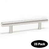 25 PC Length:150mm-6in,Hole Centers:96mm-3.75in Stainless Steel T Bar Kitchen Cabinet Door Handles D