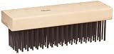 Weiler Wire Scratch Brush, Steel, Straight Wire, 0.014 Wire Diameter, 1-5/8 Bristle Length, 7 Brush