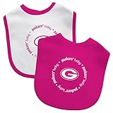 NFL FootballピンクGirls Infant Baby Bibs 2 - Pack
