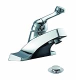 Aqua Plumb 1550203 ab1953 Reque 4-inch single-handle光沢クロム浴室の蛇口真鍮ポップアップで