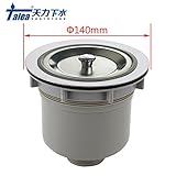 天力キッチンシンク用流し排水栓―140ｍｍ