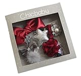 ヘア クリップ 可愛い アクセサリー 髪飾り 前髪 髪留め 10点セット (07.レッドグレーリボン箱付き)